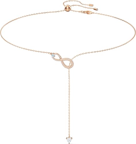Jewelry Collection: Bracelets and Necklaces – Rhodium and Rose Gold Finishes – Clear Crystals