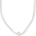 26  Sterling Silver Bead Necklace