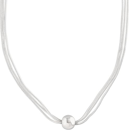 26  Sterling Silver Bead Necklace