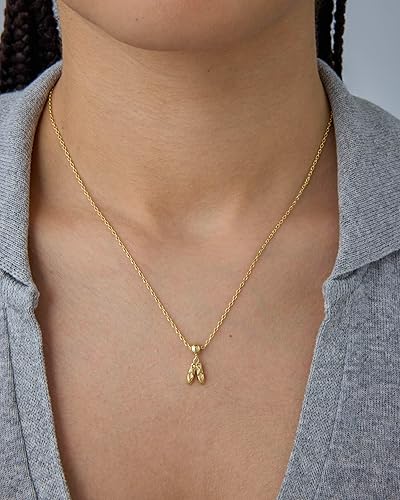 Women's Gold Pendant Necklace – Exquisite 14K Gold-Plated Necklace with Pendant – Adjustable Chain