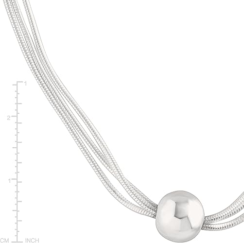 26  Sterling Silver Bead Necklace